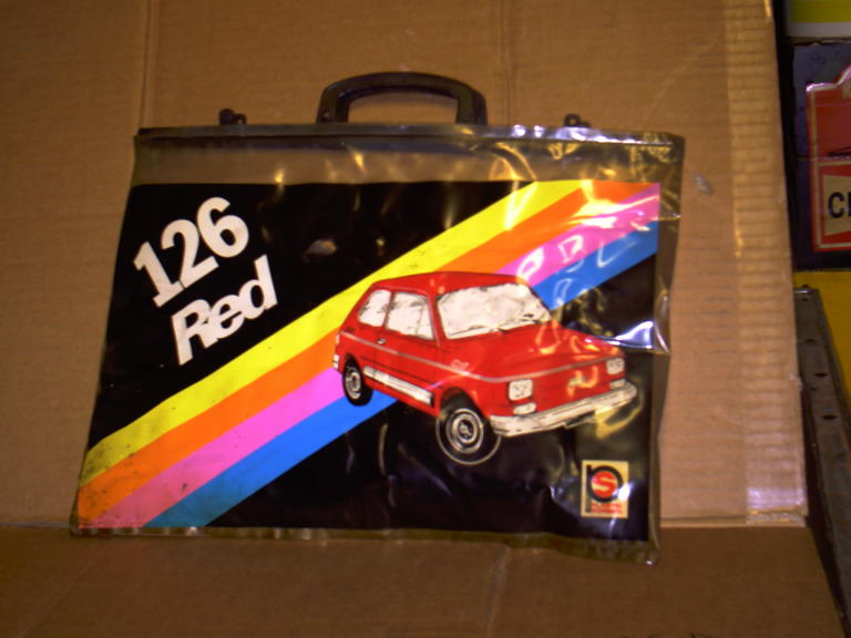 Per fiat 126 Red-Brown-Silver